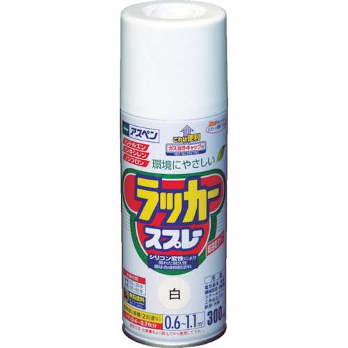 ■アサヒペン(Asahipen) アスペンラッカースプレー３００ｍｌ　白　568007