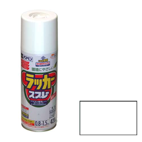 アサヒペン(Asahipen) アスペンラッカースプレー　４２０ＭＬ　透明（クリヤ）