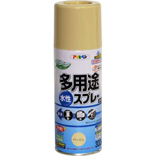 アサヒペン(Asahipen) 水性多用途スプレＳＤ　３００ｍｌ　ベージュ