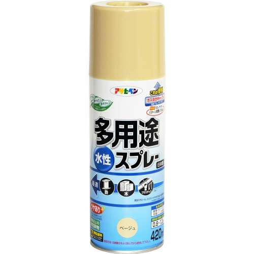 アサヒペン(Asahipen) 水性多用途スプレＳＤ　４２０ｍｌ　ベージュ