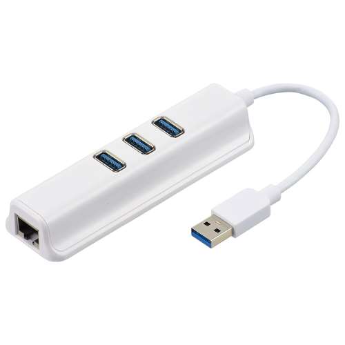 オーム電機　ＵＳＢ→ＬＡＮ変換アダプター　ＰＣ‐ＳＨ３ＰＬ０９‐Ｗ