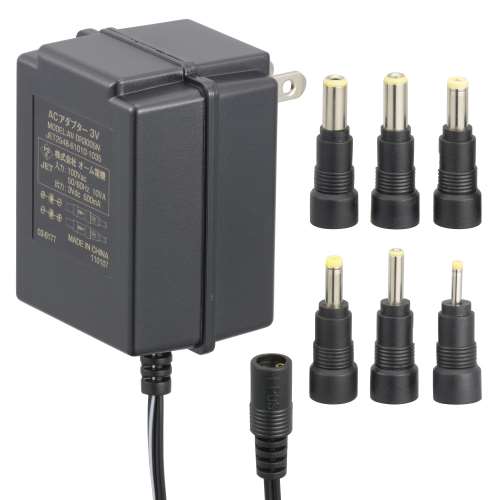 オーム電機　電源アダプター　３Ｖ　０．５Ａ　ＡＶ‐ＤＲ３００５Ｎ