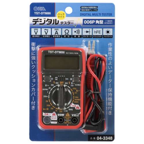 オーム電機　デジタルテスター　ＴＳＴ‐ＤＴＭ８６