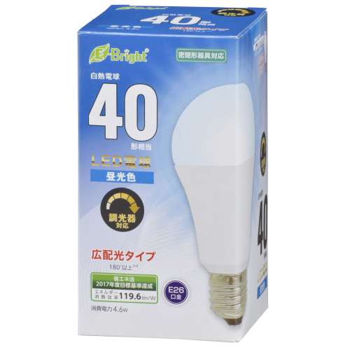 オーム電機　調光ＬＥＤ電球Ｅ２６　ＬＤＡ５Ｄ‐Ｇ／Ｄ　ＡＳ２０