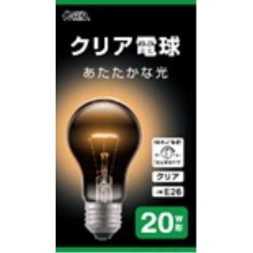 オーム電機　クリア電球２０Ｗ１Ｐ　ＬＢ‐Ｄ５６１９ＣＮ
