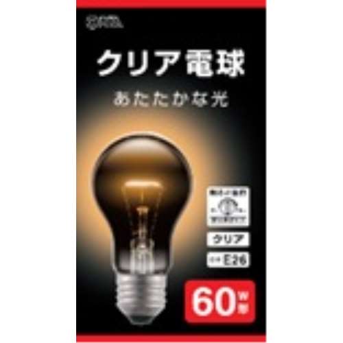 オーム電機　クリア電球６０Ｗ１Ｐ　ＬＢ‐Ｄ５６６０ＣＮ