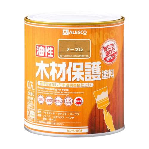 カンペハピオ　油性木材保護塗料　０．７Ｌ　メープル