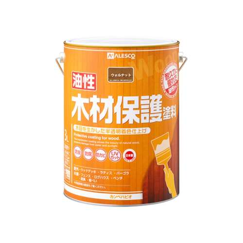 カンペハピオ　油性木材保護塗料　３Ｌ　ウォルナット