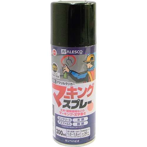 ■カンペ　マーキングスプレーＫ　３００ＭＬ　くろ　349422