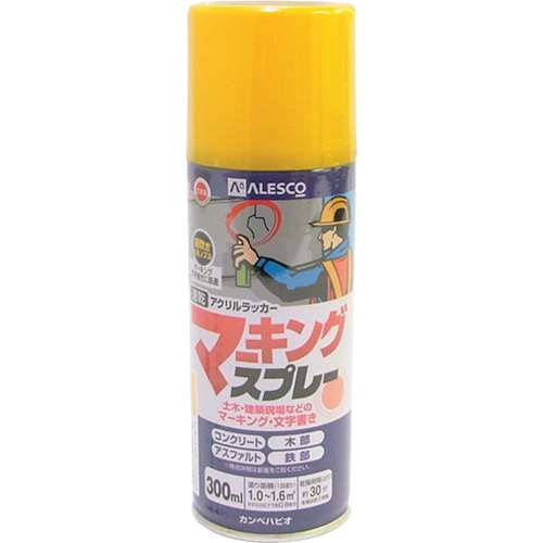 カンペ　マーキングスプレーＫ　３００ＭＬ　きいろ　349425