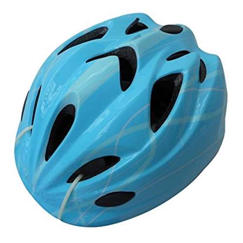 サギサカ　自転車 ヘルメット ジュニア スタンダードモデル Mサイズ 52～56cm ラインブルー 46406（SG基準合格品）