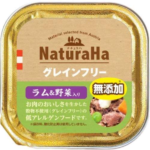 マルカン　サンライズ事業部　ナチュラハ　グレインフリー　ラム＆野菜入り　１００ｇ