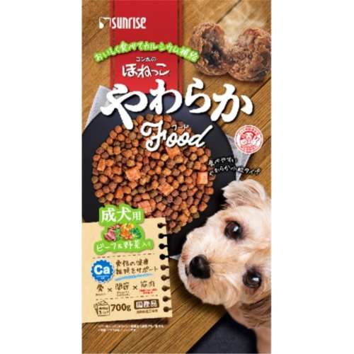 マルカン　サンライズ事業部　ゴン太のほねっこ　やわらかフード　ビーフ＆野菜入り　成犬用　７００ｇ
