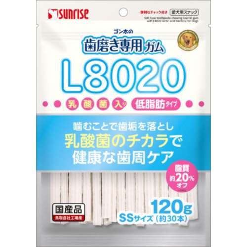 マルカン　サンライズ事業部　ゴン太の歯磨ガムＳＳ　乳酸菌低脂肪１２０ｇ