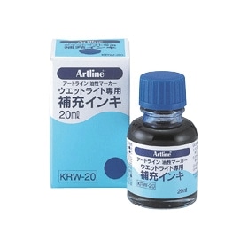 油性ペン　ウエットライト専用補充インキ　青　２０ｍｌ　343820