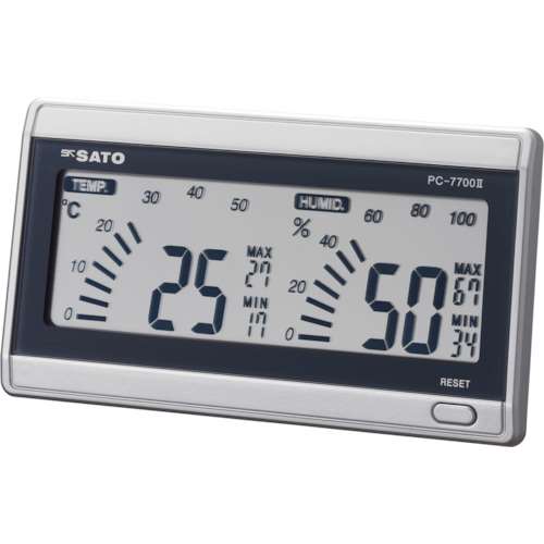 ■佐藤　デジタル温湿度計　PC-7700-2