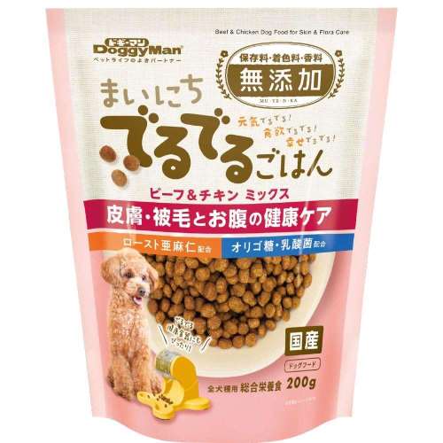 ドギーマンハヤシ　まいにちでるでるごはん 皮膚・被毛とお腹の健康ケア２００ｇ