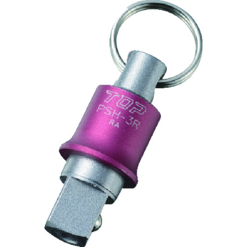 ＴＯＰ　携帯用インパクトソケットホルダー　差込角９．５ｍｍ　レッド PSH3R