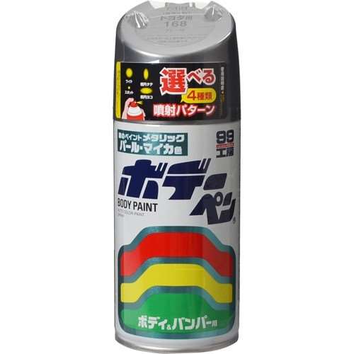 ソフト99（SOFT99）　ペイントスプレー　ボデーペン　Ｔ‐１２１　トヨタ　１６８　グレーＭ　３００ｍｌ　０８１２１