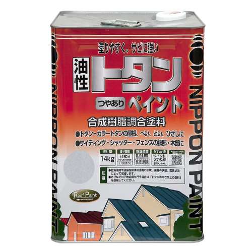 ニッペホームプロダクツ トタンつやありペイント シルバー 14kg
