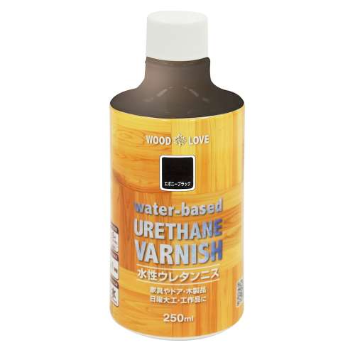 ニッペホームプロダクツ WOODLOVE　水性ウレタンニス エボニーブラック 250ml