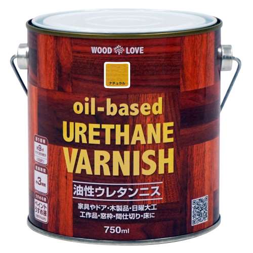 ニッペホームプロダクツ WOODLOVE　油性ウレタンニス ナチュラル 750ml