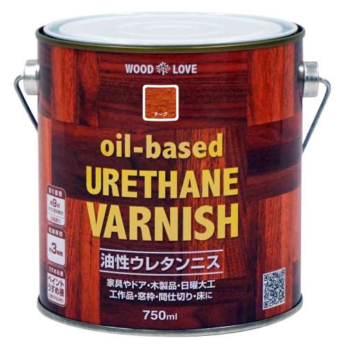 ニッペホームプロダクツ WOODLOVE　油性ウレタンニス チーク 750ml