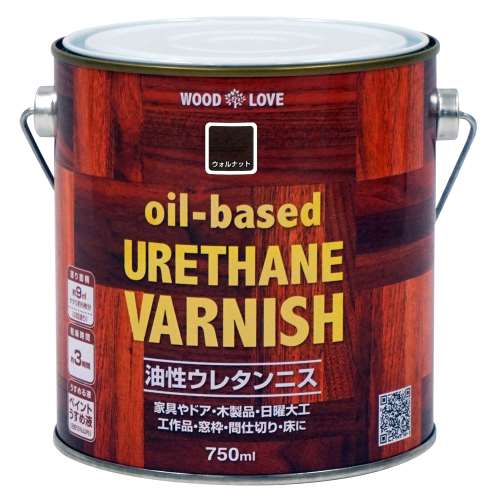 ニッペホームプロダクツ WOODLOVE　油性ウレタンニス ウォルナット 750ml