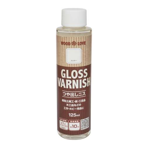 ニッペホームプロダクツ WOODLOVE　つや出しニス クリヤー 125ml