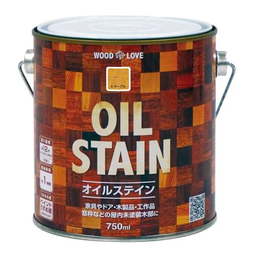 ニッペホームプロダクツ WOODLOVE　オイルステイン メープル 750ml