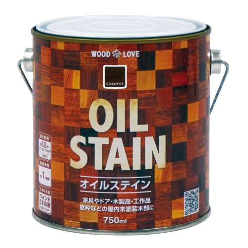 ニッペホームプロダクツ WOODLOVE　オイルステイン ウォルナット 750ml