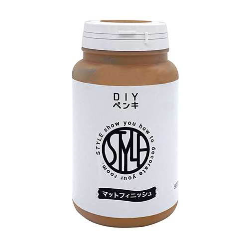 ニッペホームプロダクツ STYLE DIY(スタイルディーアイワイ) ペンキ 塗料 500ml　ゴールドカーキ