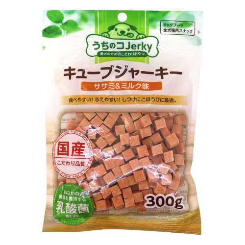 乳酸菌入りキューブジャーキー　ササミ＆ミルク味300ｇ