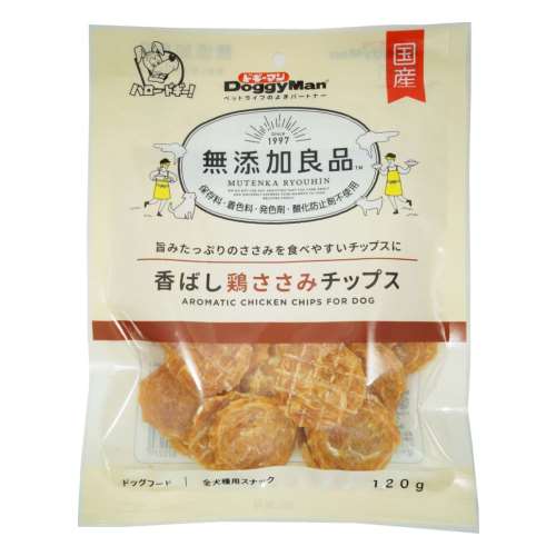 ドギーマンハヤシ　香ばし鶏ささみ チップス　１２０ｇ