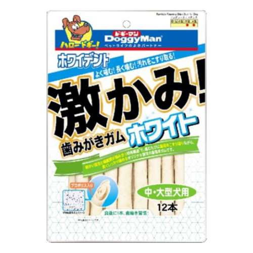 ホワイデント　激かみ！歯みがきガムホワイト　中・大型犬用　１２本