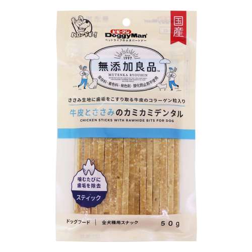 ドギーマンハヤシ　牛皮とささみデンタル ５０ｇ