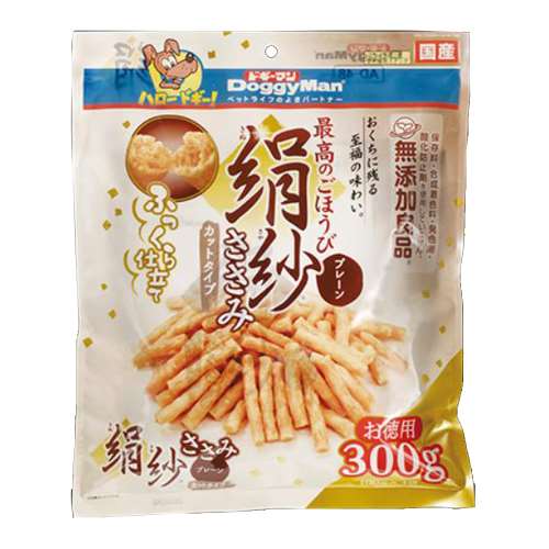 ドギーマンハヤシ 絹紗 カットタイプ プレーン300g（100g×3袋）