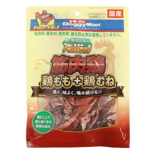 ドギーマンハヤシ　無添加良品　アキレススティック　筋肉鶏　９０ｇ