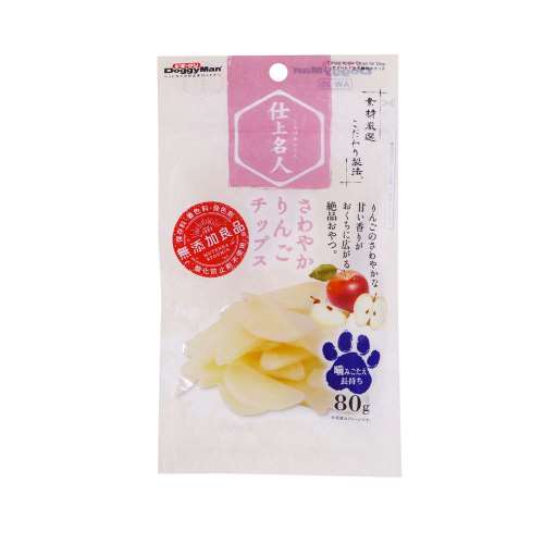 ドギーマンハヤシ　仕上名人　さわやかりんごチップス　８０ｇ