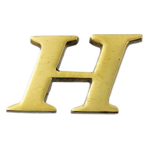 光（Hikari）　ＱＬ２０ーＨ　真鍮ゴールド文字　大文字Ｈ