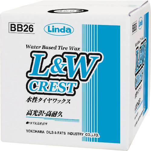 ■Ｌｉｎｄａ　Ｌ＆Ｗクレスト　水性タイヤワックス　９ｋｇ BB26