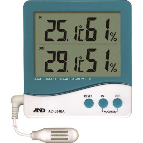 ■Ａ＆Ｄ　デュアルチャンネル温度・湿度計　AD5648A