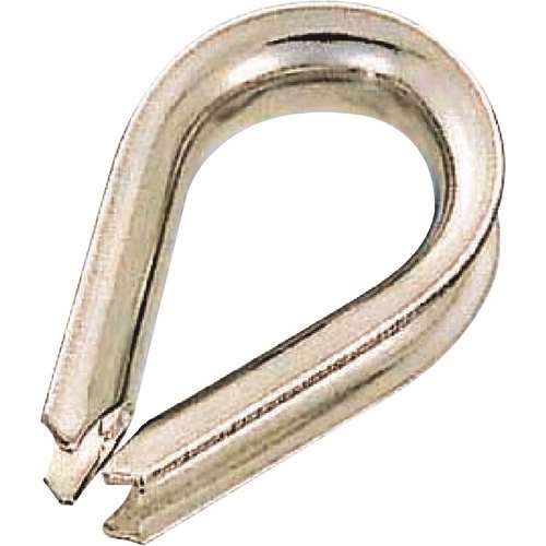 ■水本　ステンレス　板シンブル　使用ロープ径１２～１４ｍｍ B1102