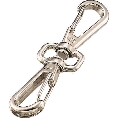 ■水本　ステンレス　スイベルダブルフック　線径４ｍｍ　長さ１１２ｍｍ B1424