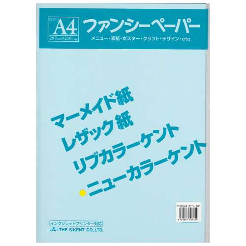 色画用紙　Ａ４　１０枚入り　ライトブルー