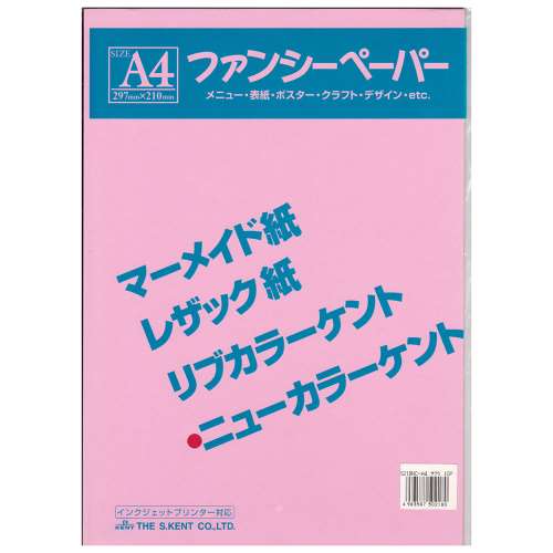 色画用紙　Ａ４　１０枚入り　さくら