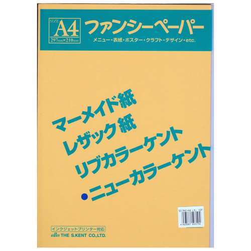 色画用紙　Ａ４　１０枚入り　レモン