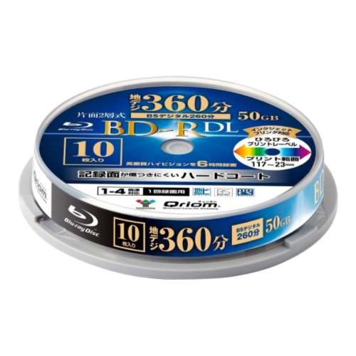 Qriom BD-R DL10枚 BD-R10DLSP