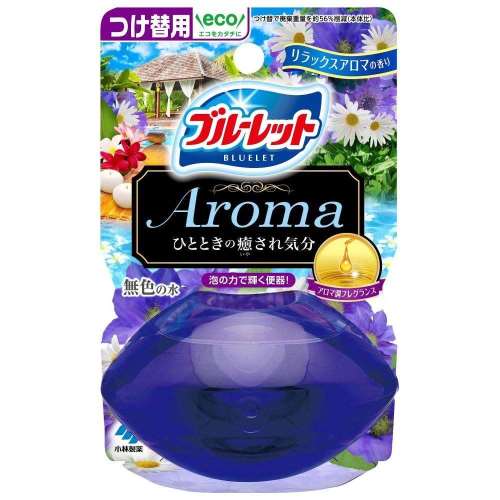 小林製薬 液体ブルーレットおくだけアロマつけ替用　リラックスアロマの香り 70mL