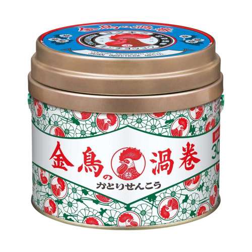大日本除蟲菊　金鳥の渦巻Ｖ　３０巻　缶入